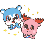Xebi & Bio love sports! Xebi & Bio love sports! Sticker for LINE & WhatsApp | ZIP: GIF & PNG