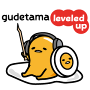 gudetama Gets Gamified Sticker for LINE & WhatsApp | ZIP: GIF & PNG