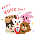 irasutoya × kumahon custom stickers