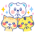A lot of cats×Uetan Stickers Sticker for LINE & WhatsApp | ZIP: GIF & PNG