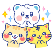 A lot of cats×Uetan Stickers Sticker for LINE & WhatsApp | ZIP: GIF & PNG
