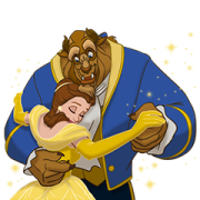 Beauty and the Beast (Animated Movie) Beauty and the Beast (Animated Movie) Sticker for LINE & WhatsApp | ZIP: GIF & PNG