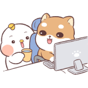 Brand Commerce × Shiba Pipi free sticker Brand Commerce × ShibaPipi free sticker Sticker for LINE & WhatsApp | ZIP: GIF & PNG