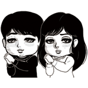 ComicCmoa×Takeuchi&Nakajo&Emoto Sticker for LINE & WhatsApp | ZIP: GIF & PNG