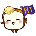 English Toast! Sticker for LINE & WhatsApp | ZIP: GIF & PNG