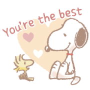 Fluffy Snoopy's Caring Stickers Sticker for LINE & WhatsApp | ZIP: GIF & PNG