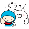 Girly bear×MeijiYasudaLife Sticker for LINE & WhatsApp | ZIP: GIF & PNG