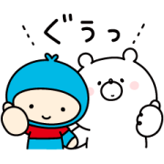 Girly bear×MeijiYasudaLife Sticker for LINE & WhatsApp | ZIP: GIF & PNG