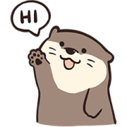 LINE Official Select × Locs Otter LINE Official Select × Locs Otter Sticker for LINE & WhatsApp | ZIP: GIF & PNG