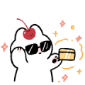 LINE Shopping Hot Topic × sugar cherry Sticker for LINE & WhatsApp | ZIP: GIF & PNG