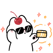LINE Shopping Hot Topic × sugar cherry Sticker for LINE & WhatsApp | ZIP: GIF & PNG