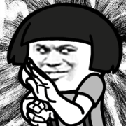 MOGUTOU Golden Drama Big Stickers Sticker for LINE & WhatsApp | ZIP: GIF & PNG