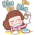 Miedie Bla Bla Bla Sticker for LINE & WhatsApp | ZIP: GIF & PNG
