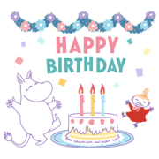 Moomin Versatile Event Stickers Sticker for LINE & WhatsApp | ZIP: GIF & PNG
