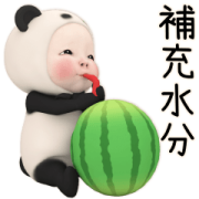 Panda Towel Summer Daily Sticker for LINE & WhatsApp | ZIP: GIF & PNG