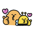 Raccos & Techibi collaboration Stickers