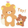 Rilakkuma marché stickers Sticker for LINE & WhatsApp | ZIP: GIF & PNG
