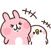 Sticker Day: Piske & Usagi Sticker for LINE & WhatsApp | ZIP: GIF & PNG