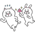 Cat of a Bad Face: Come After Me Sticker for LINE & WhatsApp | ZIP: GIF & PNG