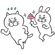 Cat of a Bad Face: Come After Me Sticker for LINE & WhatsApp | ZIP: GIF & PNG