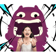 J-Bao x 3girls hear me roar!!!!!!!!!! J-Bao x 3girls hear me roar!!!!!!!!!! Sticker for LINE & WhatsApp | ZIP: GIF & PNG