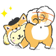 Sanrio Characters Puppy Pajamas Sticker for LINE & WhatsApp | ZIP: GIF & PNG