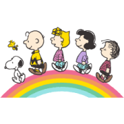 Snoopy and Friends (Buddy Words) Sticker for LINE & WhatsApp | ZIP: GIF & PNG