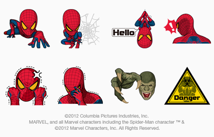 The Amazing Spider-Man Line Sticker GIF & PNG Pack: Animated & Transparent No Background | WhatsApp Sticker