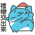 BugCat-Capoo: Classic Christmas Sticker for LINE & WhatsApp | ZIP: GIF & PNG