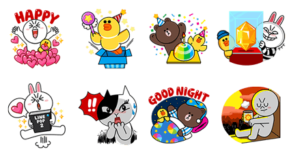 LINE POP 2 Line Sticker GIF & PNG Pack: Animated & Transparent No Background | WhatsApp Sticker