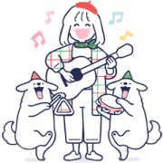 MinMin Minimal: Time of Happiness MinMin Minimal: Time of Happiness Sticker for LINE & WhatsApp | ZIP: GIF & PNG