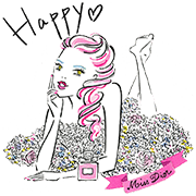 Miss Dior Sticker for LINE & WhatsApp | ZIP: GIF & PNG