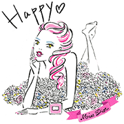 Miss Dior Miss Dior Sticker for LINE & WhatsApp | ZIP: GIF & PNG