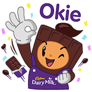 Mr. & Mrs. Cadbury Sticker for LINE & WhatsApp | ZIP: GIF & PNG