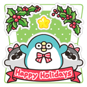 PP Mini Classic Christmas Pop-Ups Sticker for LINE & WhatsApp | ZIP: GIF & PNG