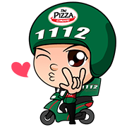 1112 Delivery Boy Sticker for LINE & WhatsApp | ZIP: GIF & PNG
