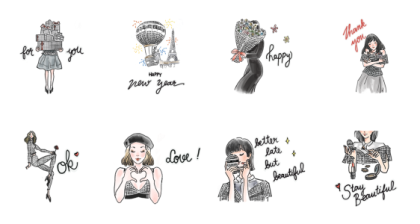 CHRISTIAN DIOR - New Look Collection Line Sticker GIF & PNG Pack: Animated & Transparent No Background | WhatsApp Sticker