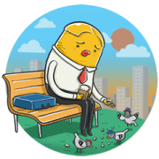 Jiab First Jobber Sticker for LINE & WhatsApp | ZIP: GIF & PNG