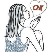 itabamoe × ORBIS itabamoe×ORBIS Sticker for LINE & WhatsApp | ZIP: GIF & PNG