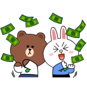 BROWN & FRIENDS in LINE BK BROWN & FRIENDS in LINE BK Sticker for LINE & WhatsApp | ZIP: GIF & PNG