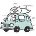 Cat of a Bad Face: GO GO GO! Sticker for LINE & WhatsApp | ZIP: GIF & PNG