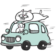 Cat of a Bad Face: GO GO GO! Cat of a Bad Face: GO GO GO! Sticker for LINE & WhatsApp | ZIP: GIF & PNG