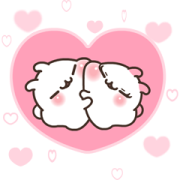 Fall in Love with Ppoya & PpoPpo Pop-Ups Sticker for LINE & WhatsApp | ZIP: GIF & PNG