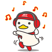 MK Happy Duck 2 Sticker for LINE & WhatsApp | ZIP: GIF & PNG