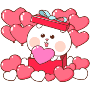 MheeNoomTaiNim: Valentines Sticker for LINE & WhatsApp | ZIP: GIF & PNG