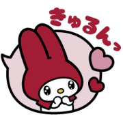 My Melody Speech Balloon Stickers Sticker for LINE & WhatsApp | ZIP: GIF & PNG