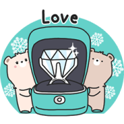 TIFFANY & CO.: Bear with Love Collection TIFFANY & CO.: Bear with Love Collection Sticker for LINE & WhatsApp | ZIP: GIF & PNG
