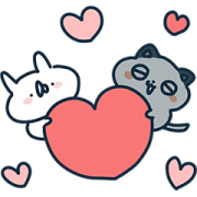 USAGI TEIKOKU × NURO’s nyaro USAGI TEIKOKU×NURO’s nyaro Sticker for LINE & WhatsApp | ZIP: GIF & PNG