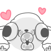 Godgwawa QQ Happy 2Gether Sticker for LINE & WhatsApp | ZIP: GIF & PNG