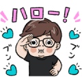 Hikakin SMILE Stickers Sticker for LINE & WhatsApp | ZIP: GIF & PNG